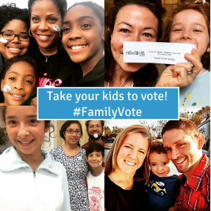 Take your kids to vote #familyvote